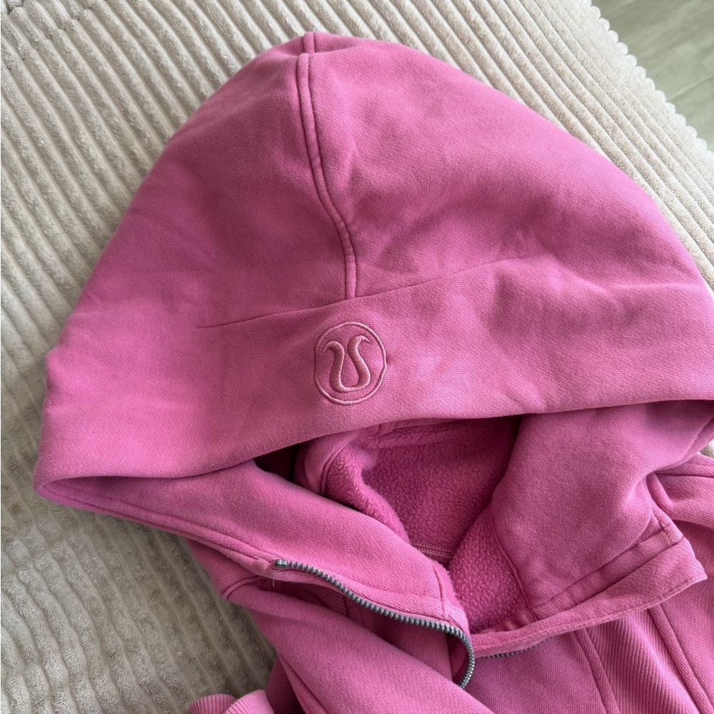 Lululemon Scuba Oversized Half-Zip Hoodie in Pink Blossom - Picture 4 of 4